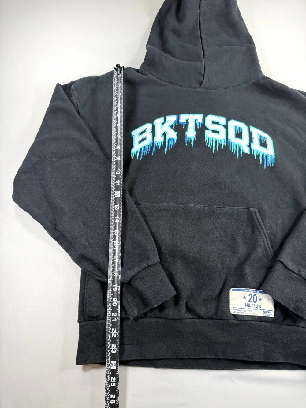BKTSQD x Jesser 20 Mil Club Hoodie Adult M Black Basketball Graphic Streetwear